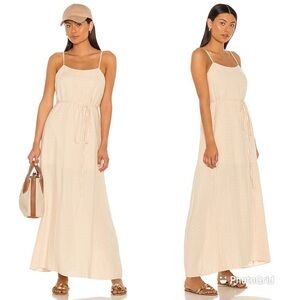 Dannijo Tie‎ Waisted Dress Beige Sz Small